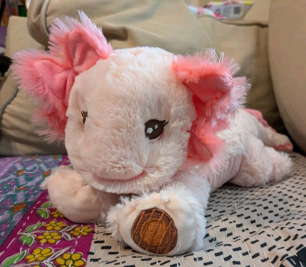 Girl Scout Cookies Stuffed Animal Lucy Axolotl Plush Pink Own Your Magic 16"